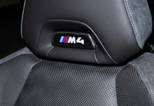 Load image into Gallery viewer, BMW Dry Carbon Fiber Seat Badge Trim (Autotecknic)