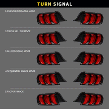 Load image into Gallery viewer, S550 Ford Mustang 15-23 6th Gen LED Tail Lights with Sequential Turn Signals