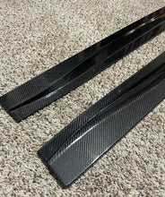 Load image into Gallery viewer, F8x M3/M4 PSM Style Carbon Fiber Side Skirt Extensions (Flat Version)
