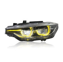 Load image into Gallery viewer, F30/F31 3 Series LCI Style V2 Yellow/White LED Headlights (2012 - 2019)