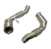 Load image into Gallery viewer, MAD BMW 2024+ S68 Primary Catted Downpipes | G90 G99 M5, F95 F96 X5M/X6M & G05/G06/G07/G09