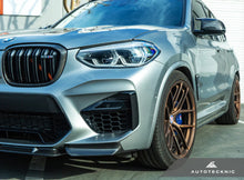 Load image into Gallery viewer, F9x X3M/X4M Autotecknic Dry Carbon Performante Aero Splitter & Center Lip Set