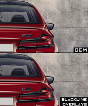 Load image into Gallery viewer, BMW 5 Series 2021+ (G30/F90 LCI) BLACKLINE Taillight Overlay Kit