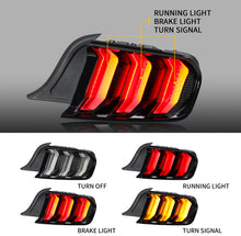 Load image into Gallery viewer, S550 Ford Mustang 15-23 6th Gen LED Tail Lights with Sequential Turn Signals