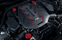 Load image into Gallery viewer, BMW 2017+ S63/S68 Engine BLACKLINE Performance Edition RED Cap Set (Oil Cap / Coolant Caps)