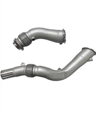 Load image into Gallery viewer, MAD BMW S55 3.5" Fat Boy Downpipes M2C M3 M4 W/ Flex Section