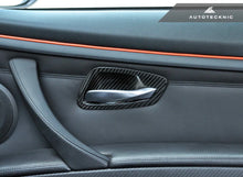 Load image into Gallery viewer, AutoTecknic Dry Carbon Interior Door Handle Trims - BMW E92 3-Series & M3 | E93 3-Series & M3