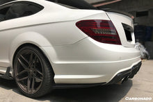 Load image into Gallery viewer, W204 C63 AMG RZS Style Carbon Fiber Rear Bumper Extensions