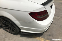 Load image into Gallery viewer, W204 C63 AMG RZS Style Carbon Fiber Rear Bumper Extensions
