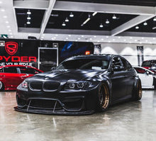Load image into Gallery viewer, front angled view of BMW E90 with a Custom Wide Body Kit