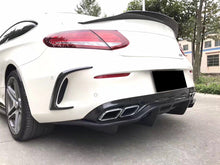 Load image into Gallery viewer, PSM STYLE 15-18 C-Class W205 C63 Carbon Fiber rear diffuser