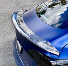 Load image into Gallery viewer, Tesla Model 3 V Style Carbon Fiber Trunk Spoiler