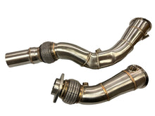 Load image into Gallery viewer, MAD BMW S55 3.5" Fat Boy Downpipes M2C M3 M4 W/ Flex Section