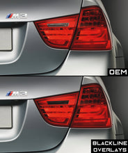 Load image into Gallery viewer, BMW 3 Series M3 2009-2011 (E90/E91 LCI) BLACKLINE Taillight Overlay Kit
