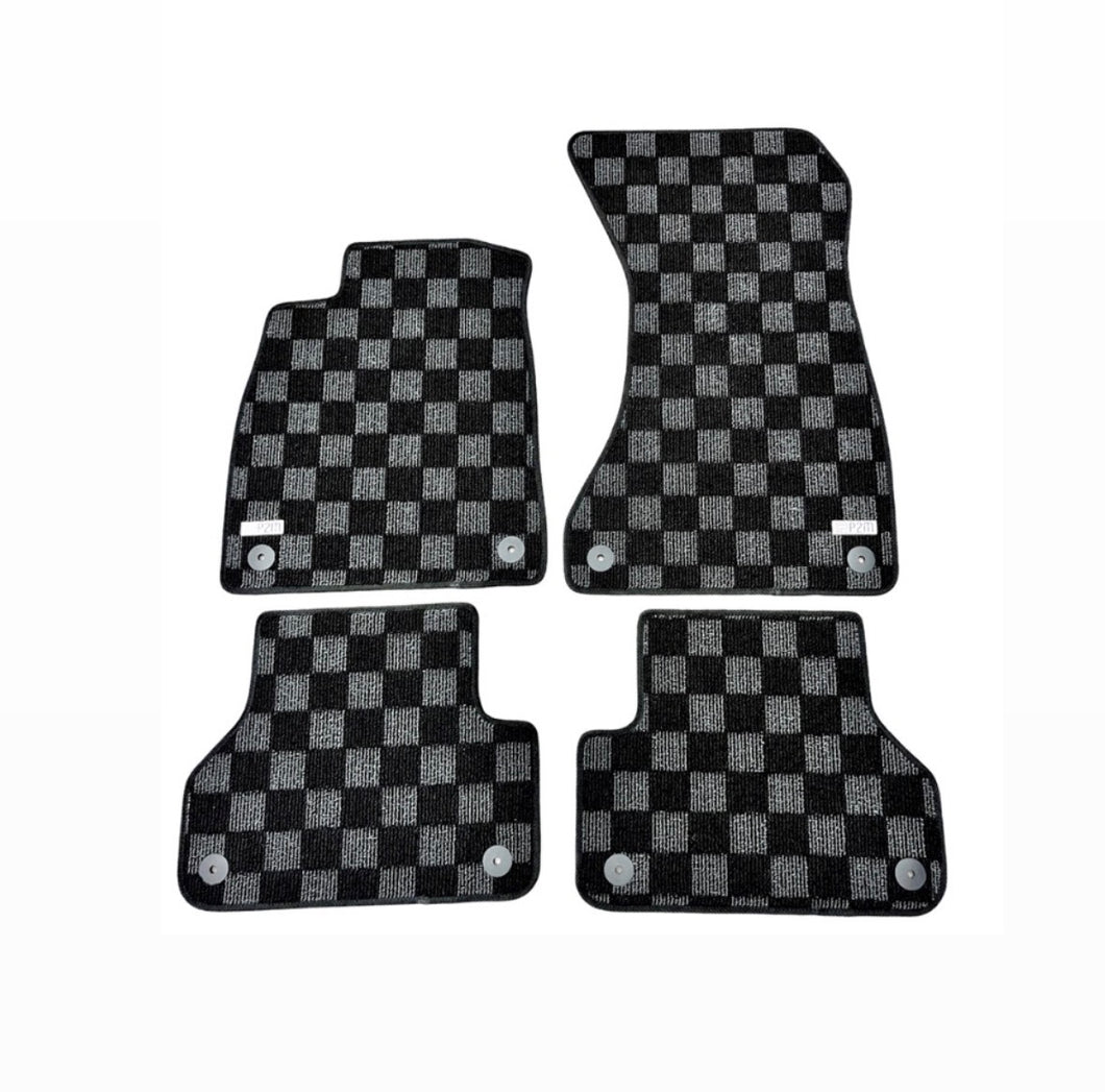 P2M AUDI A4 / S4 SEDAN (B9) 2016-25 RACE FLOOR MATS : DARK GREY