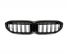 Load image into Gallery viewer, BMW G20 3 Series Autotecknic Dual-Slat Glazing Black Front Grills
