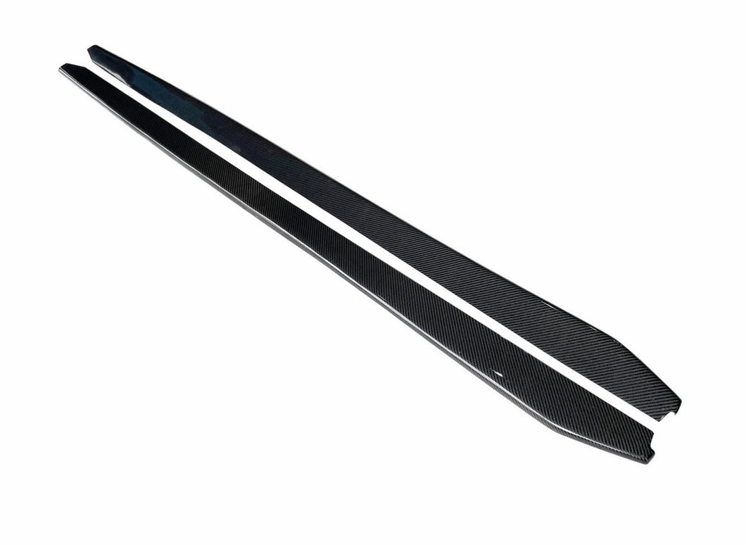 G80 BMW M3 V1 Carbon Fiber Side Skirt Extensions