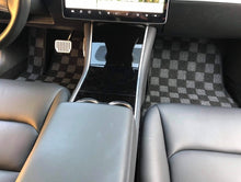 Load image into Gallery viewer, P2M Tesla Model 3 Complete 5PCS Checkered Floor Mats: Dark Grey
