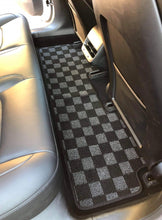 Load image into Gallery viewer, P2M Tesla Model 3 Complete 5PCS Checkered Floor Mats: Dark Grey
