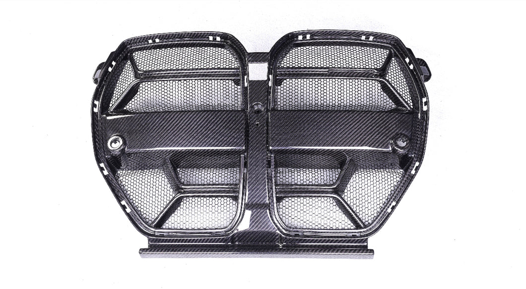 G8x BMW M3/M4 CSL Dry Carbon Fiber Grills With Mesh