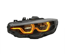 Load image into Gallery viewer, BMW F8x M3/ M4 &amp; F32 Ikon Style Tricolor Yellow/White/Amber Headlights 1 to 1 (2014 - 2020)
