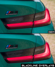 Load image into Gallery viewer, BMW 3 Series M3 Competition 2021+ (G20/G80 Pre LCI) BLACKLINE Taillight Overlay Kit
