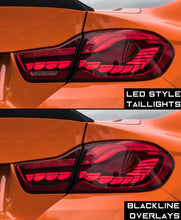 Load image into Gallery viewer, BMW 4 Series (F32/F82 OLED LED Styled Taillights) BLACKLINE Taillight Overlay Kit
