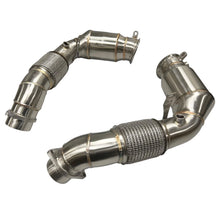 Load image into Gallery viewer, MAD BMW 2024+ S68 Primary Catted Downpipes | G90 G99 M5, F95 F96 X5M/X6M &amp; G05/G06/G07/G09
