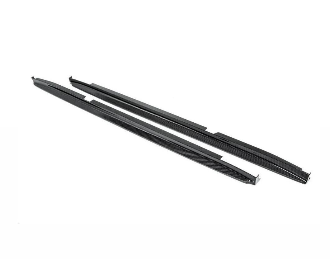 F97 X3 M / F98 X4 M V1 Carbon Fiber Side Skirt Extensions (LCI)