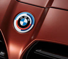 Load image into Gallery viewer, BMW OEM 50 Years M Heritage Badge (74mm for G8x M2/M3/M4)
