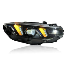 Load image into Gallery viewer, F8X M3/M4 &amp; F32 Coupe Snake Eyes Style LED Headlights With Yellow/White DRL’s
