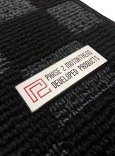 Load image into Gallery viewer, P2M Tesla Model 3 Complete 5PCS Checkered Floor Mats: Dark Grey
