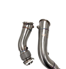 Load image into Gallery viewer, MAD BMW S55 3.5" Fat Boy Downpipes M2C M3 M4 W/ Flex Section
