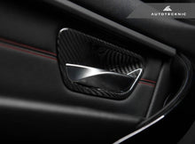 Load image into Gallery viewer, AutoTecknic Dry Carbon Interior Door Handle Trim Set - BMW F-Chassis
