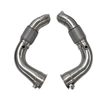Load image into Gallery viewer, MAD BMW 2024+ X5M X6M F95 LCI F96 LCI Competition S68 Primary Downpipes Catless
