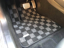 Load image into Gallery viewer, P2M Tesla Model 3 Complete 5PCS Checkered Floor Mats: Dark Grey
