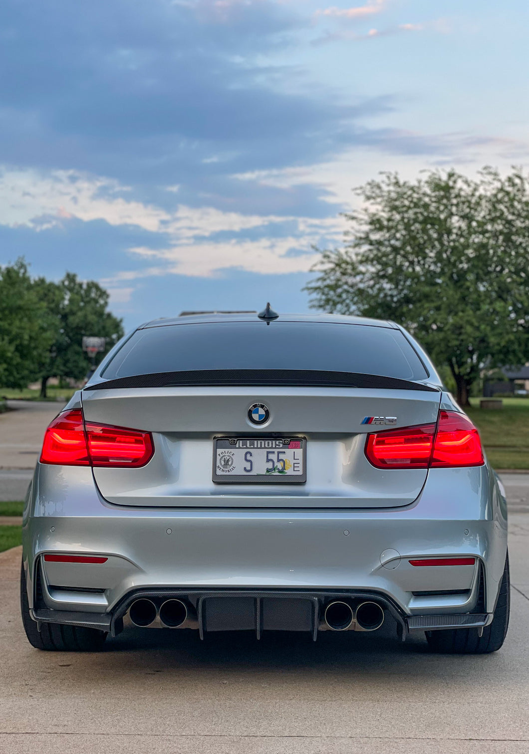 BMW F8x M3/M4 V Style Carbon Fiber Diffuser