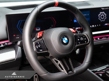 Load image into Gallery viewer, AutoTecknic Carbon Fiber Steering Wheel Trim - G90 / G99 M5
