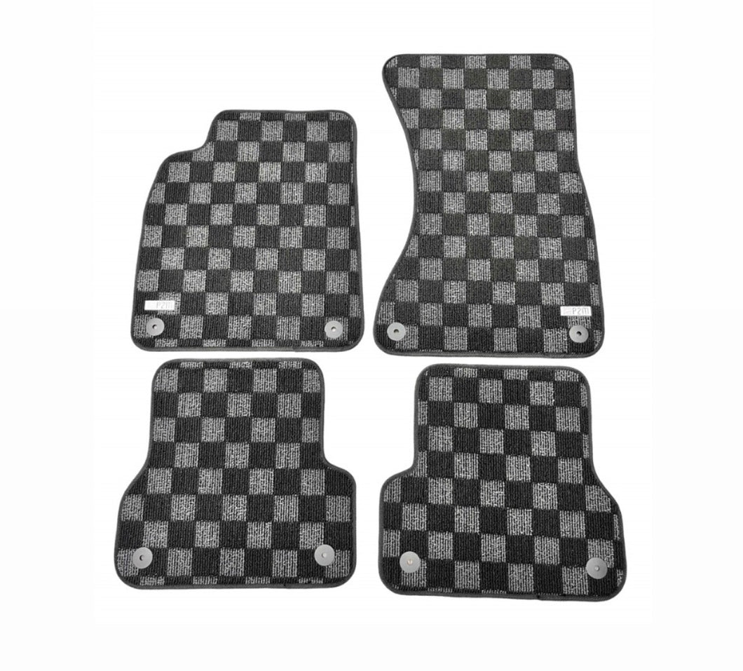 P2M AUDI A6 / S6 SEDAN (C7) 2012-18 RACE FLOOR MATS : DARK GREY