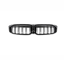Load image into Gallery viewer, BMW G20 3 Series Autotecknic Dual-Slat Glazing Black Front Grills
