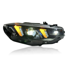 Load image into Gallery viewer, F8X M3/M4 &amp; F32 Coupe Snake Eyes Style LED Headlights With Yellow/White DRL’s

