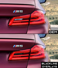 Load image into Gallery viewer, Goldenwrench G30/F90 Pre LCI BLACKLINE Taillight Overlay Kit
