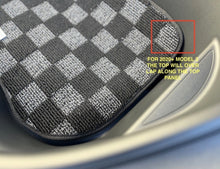 Load image into Gallery viewer, P2M Tesla Model 3 Complete 5PCS Checkered Floor Mats: Dark Grey
