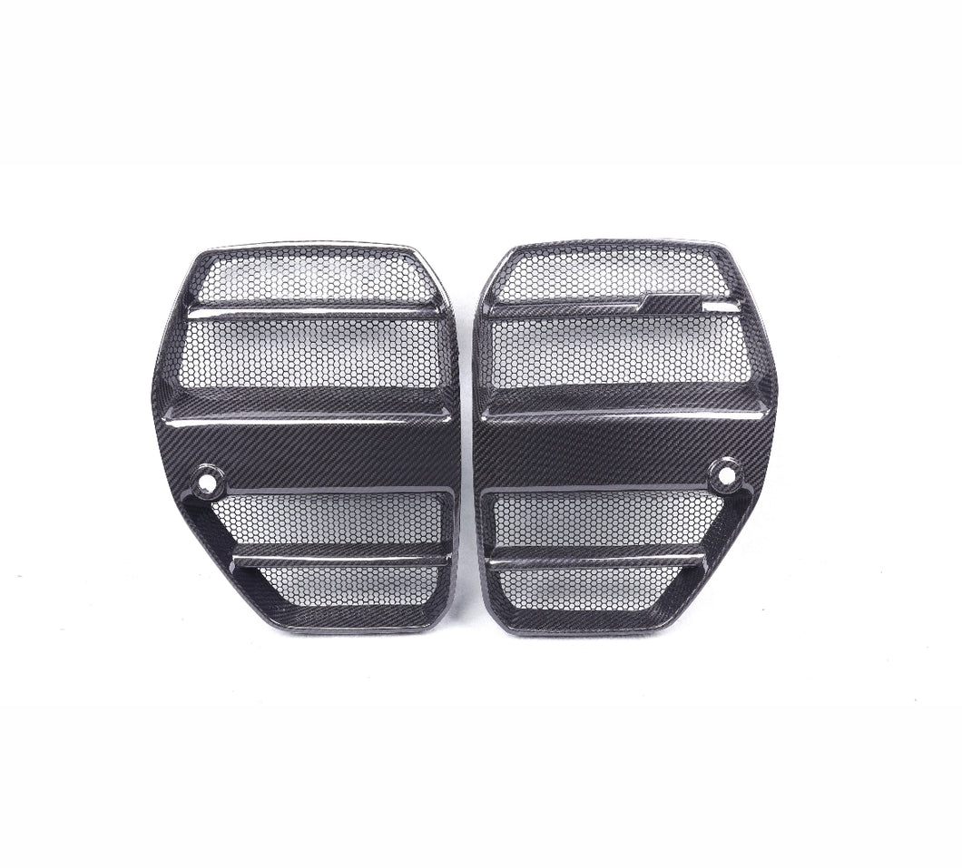 G8x Bmw M3/M4 V4 Carbon Fiber Grills With Protective Mesh