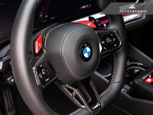 Load image into Gallery viewer, AutoTecknic Carbon Fiber Steering Wheel Trim - G90 / G99 M5
