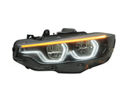 BMW F8x M3/ M4 & F32 Ikon Style Tricolor Yellow/White/Amber Headlights 1 to 1 (2014 - 2020)