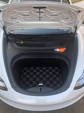 Load image into Gallery viewer, P2M Tesla Model 3 Complete 5PCS Checkered Floor Mats: Dark Grey
