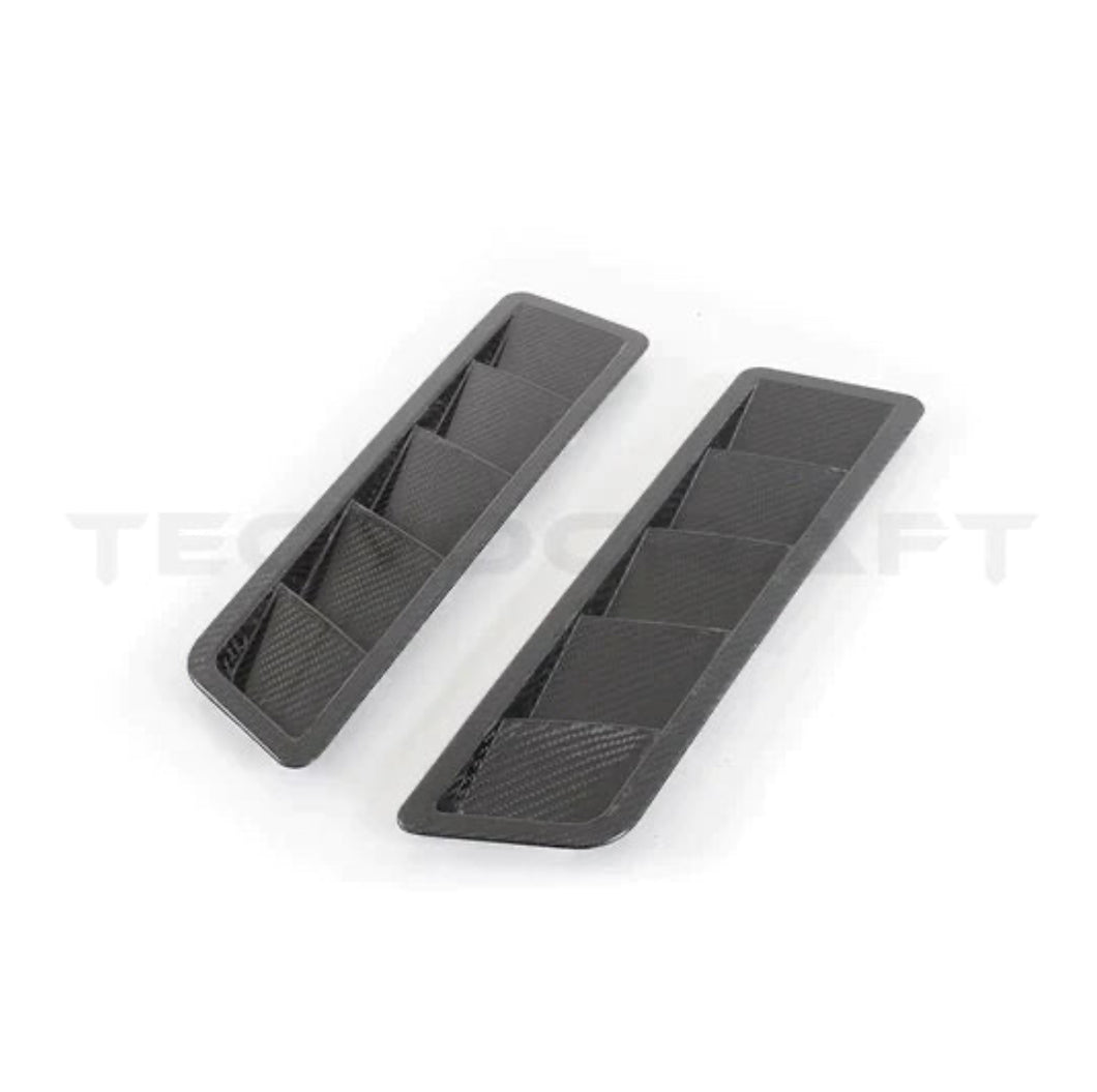 TECNOCRAFT DRY CARBON FIBER UNIVERSAL HOOD VENTS - NARROW