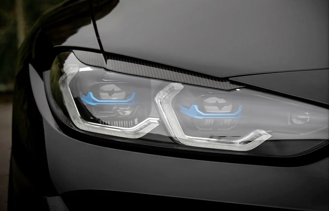 BMW G8x M3/M4 Carbon Fiber Headlight Covers (Autotecknic)