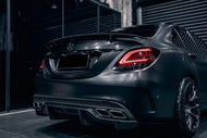 2015-2021 Mercedes Benz W205 C63/S AMG Sedan PS Style Rear Diffuser